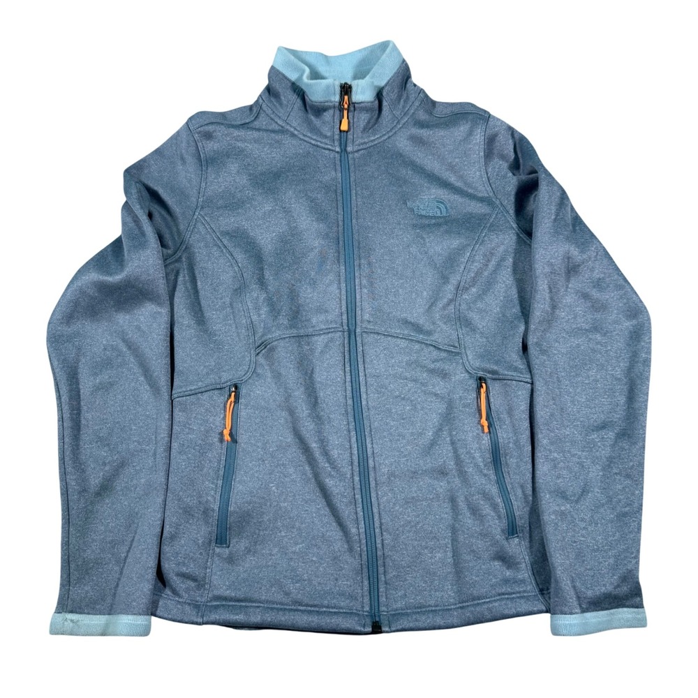 The North Face Fleece Jacket Womens Medium Blue Full Zip Mock Neck Gorpcore
